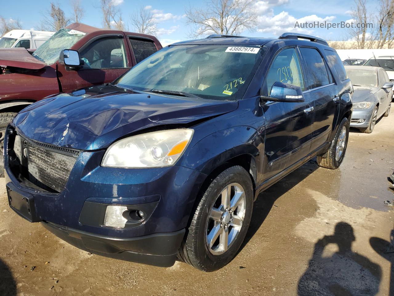 2008 Saturn Outlook Xr Blue vin: 5GZER33738J176616