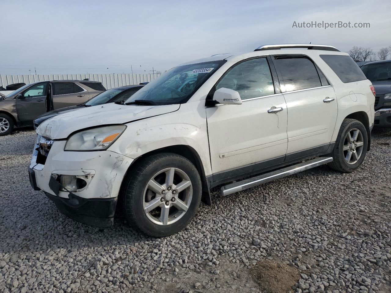 2008 Saturn Outlook Xr White vin: 5GZER33758J113470