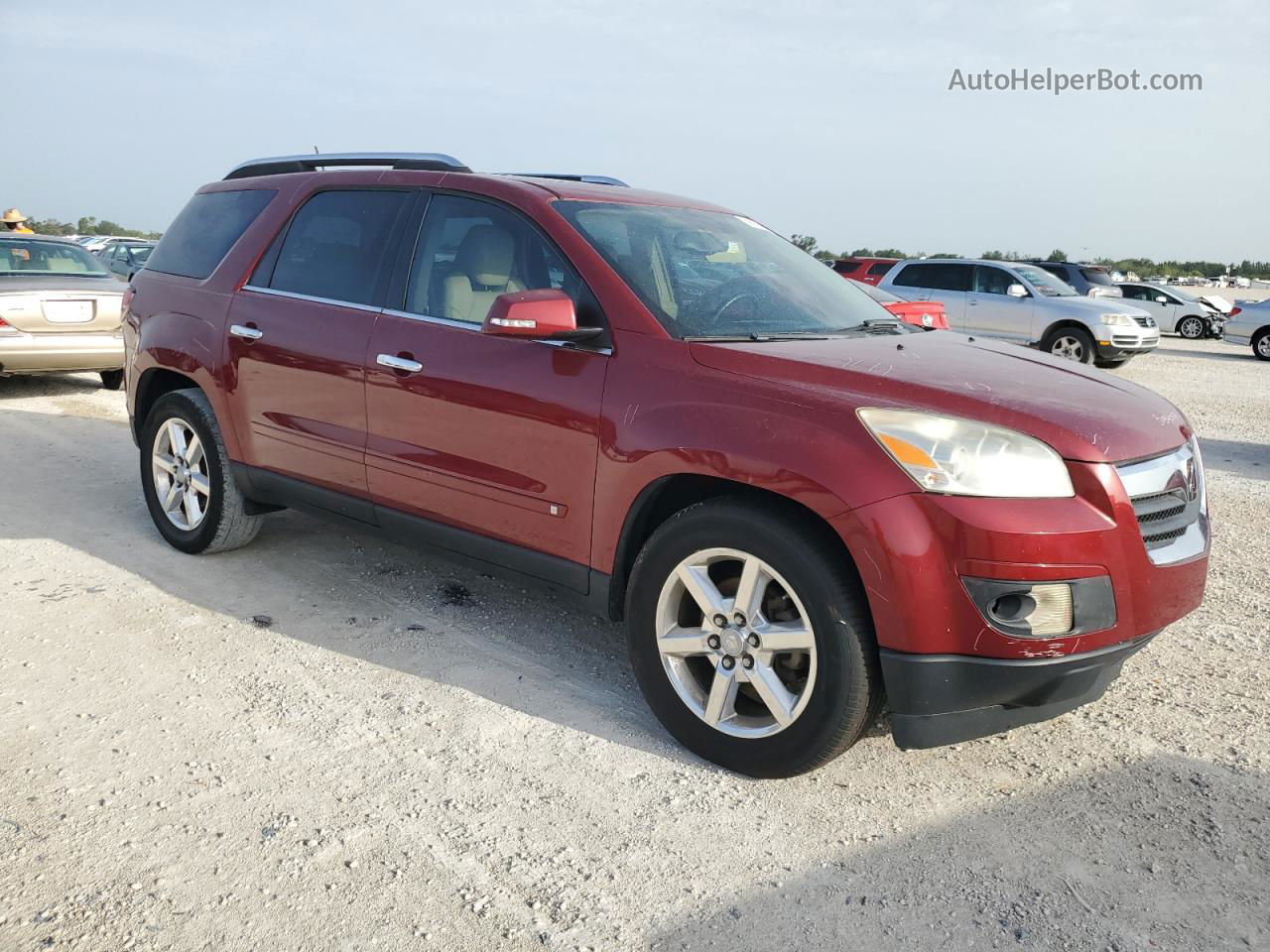 2008 Saturn Outlook Xr Maroon vin: 5GZER33758J267998