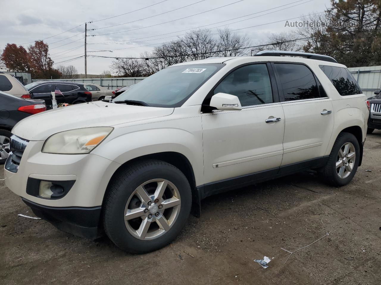 2008 Saturn Outlook Xr White vin: 5GZER337X8J115831