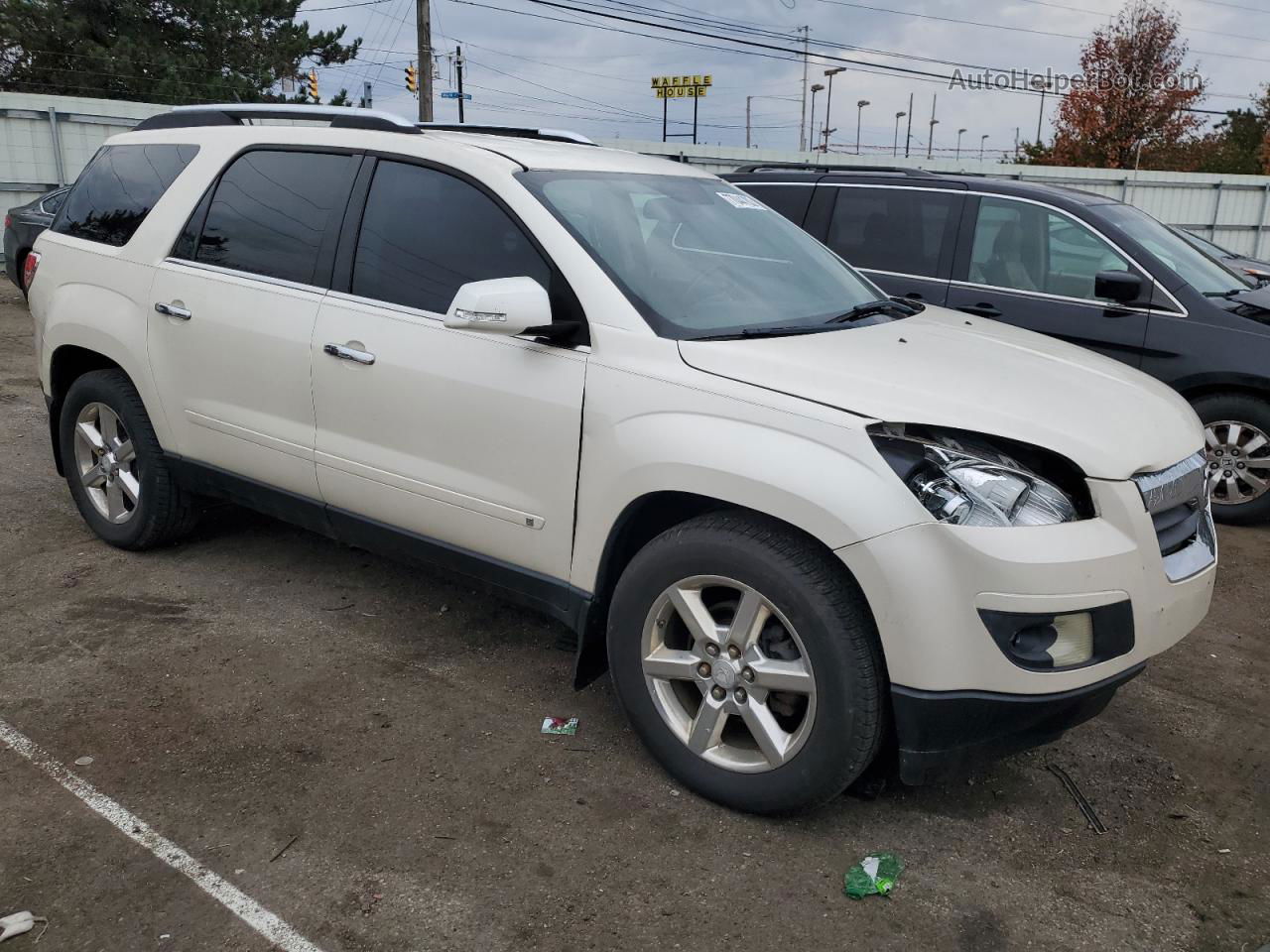 2008 Saturn Outlook Xr White vin: 5GZER337X8J115831