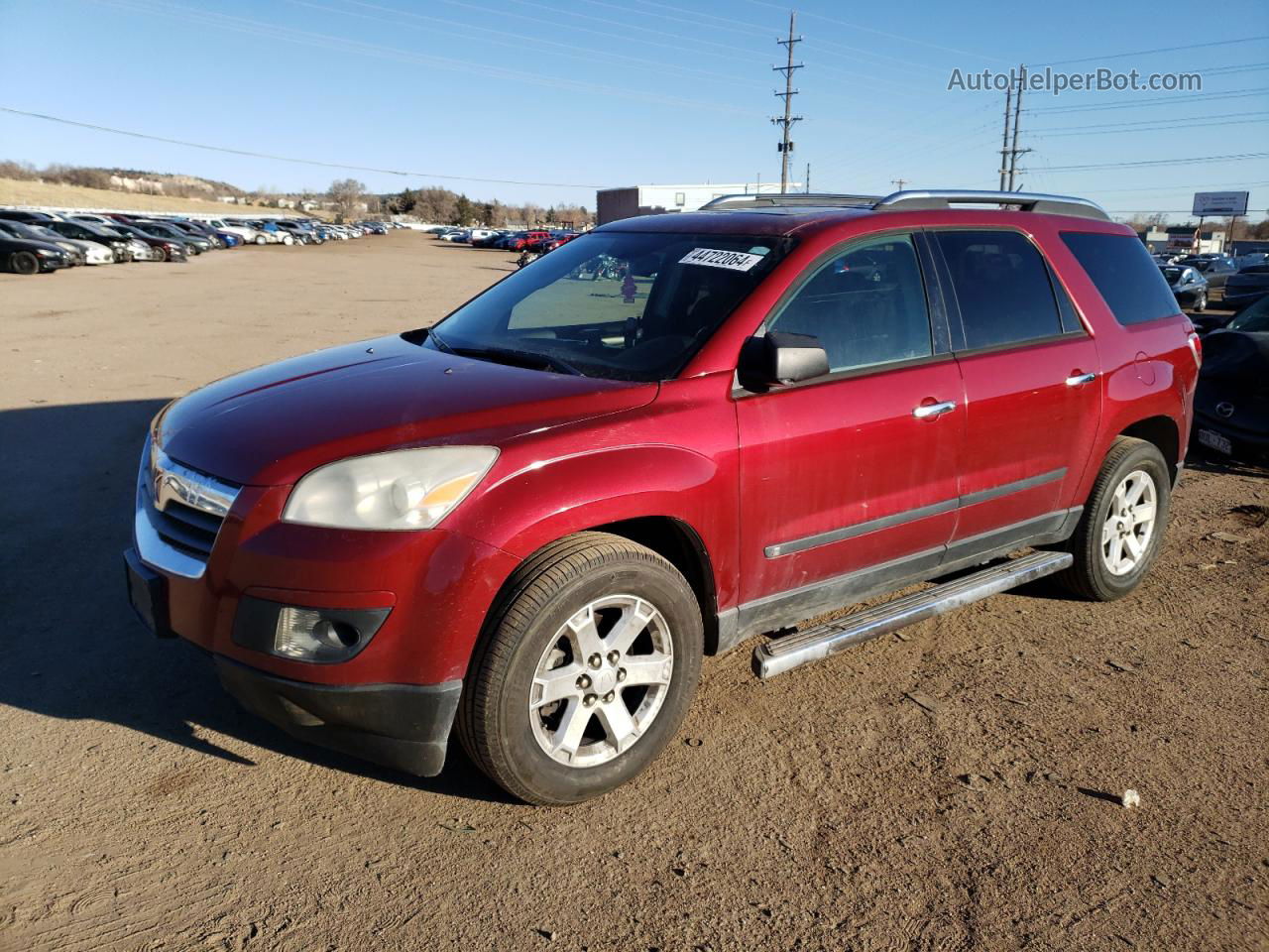 2008 Saturn Outlook Xe Red vin: 5GZEV13718J254729