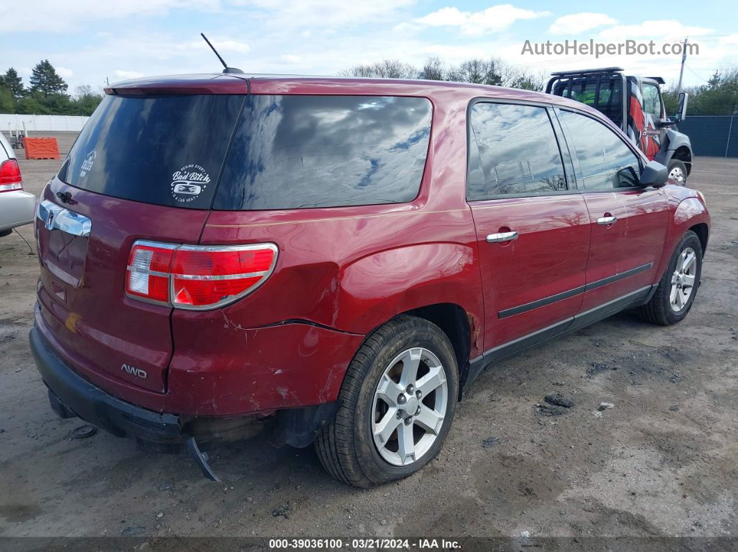 2008 Saturn Outlook Xe Red vin: 5GZEV13778J206040