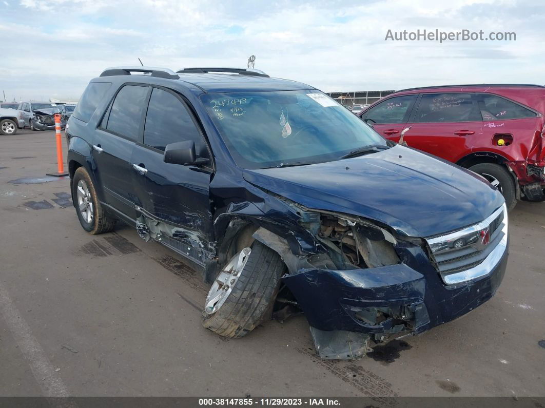 2008 Saturn Outlook Xe Dark Blue vin: 5GZEV13798J274484