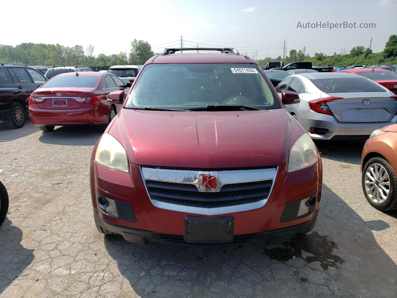 2008 Saturn Outlook Xr Maroon vin: 5GZEV23778J220087