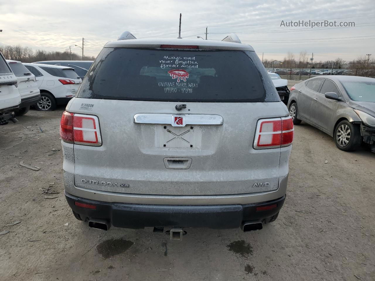 2008 Saturn Outlook Xr Silver vin: 5GZEV33738J141151