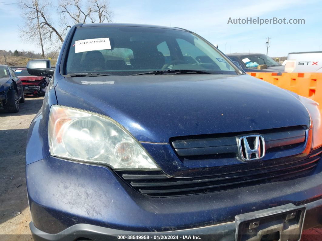 2009 Honda Cr-v Lx Dark Blue vin: 5J6RE38309L025284