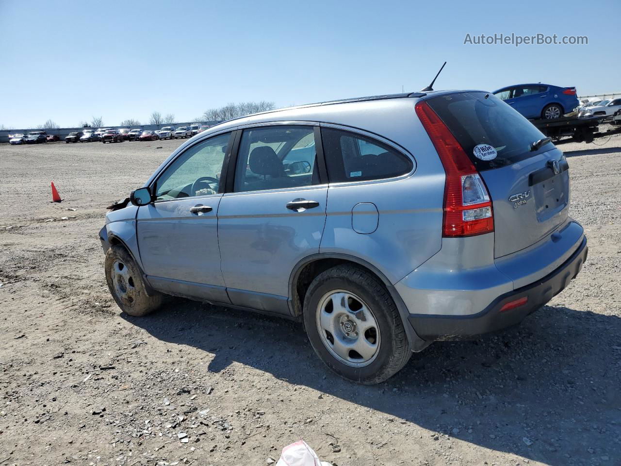 2009 Honda Cr-v Lx Blue vin: 5J6RE38309L029660