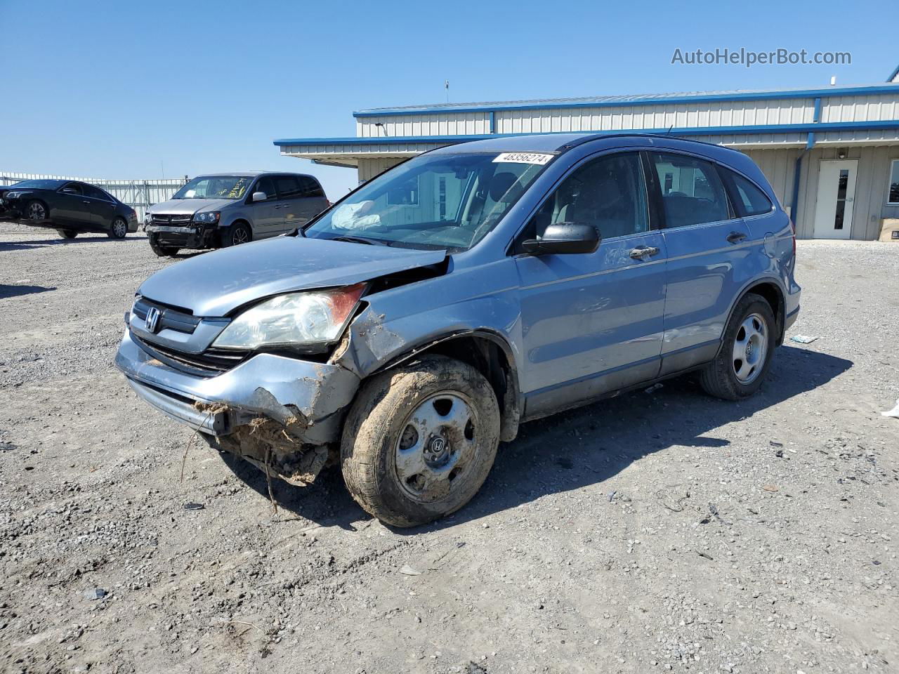 2009 Honda Cr-v Lx Blue vin: 5J6RE38309L029660