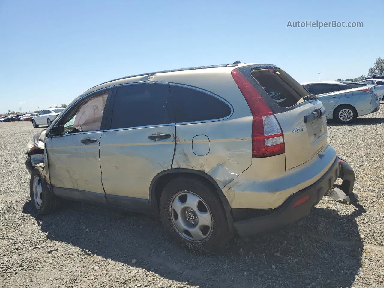 2009 Honda Cr-v Lx Beige vin: 5J6RE38339L023416