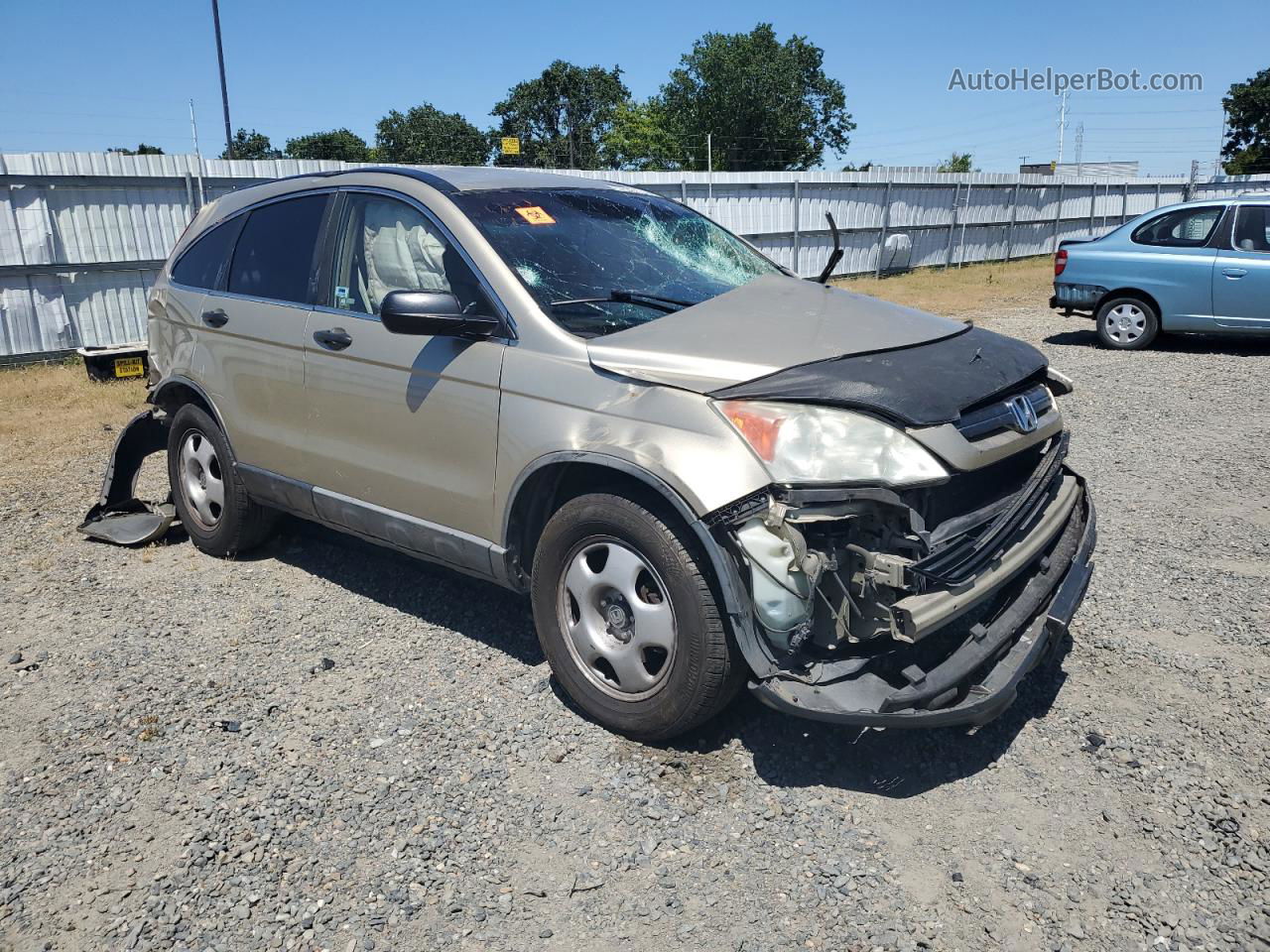 2009 Honda Cr-v Lx Beige vin: 5J6RE38339L023416