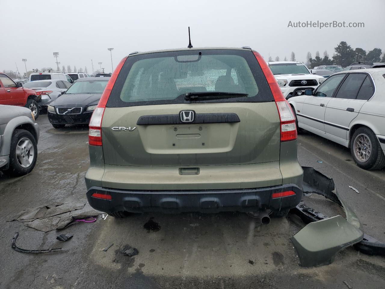 2009 Honda Cr-v Lx Green vin: 5J6RE38369L010188