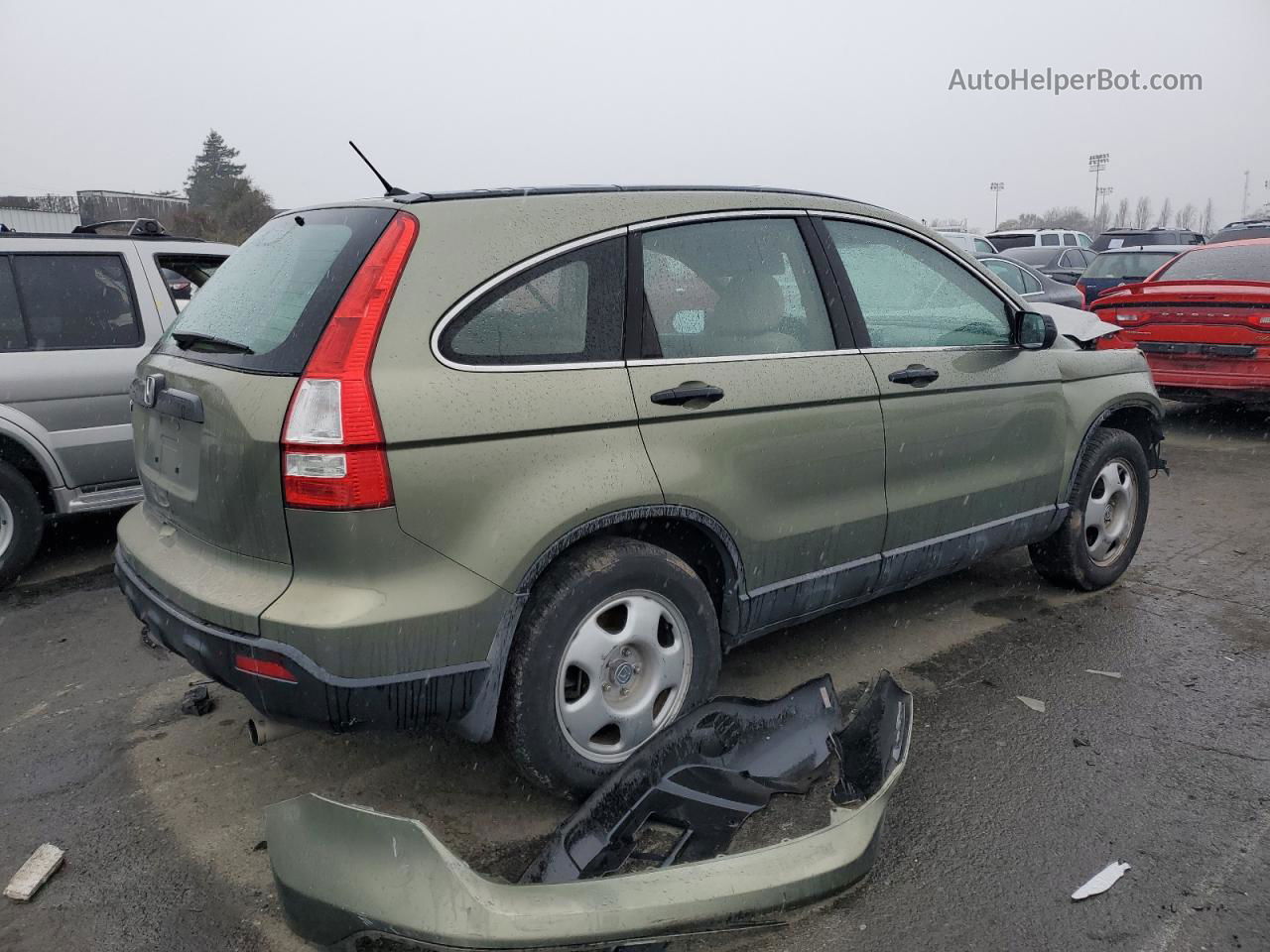 2009 Honda Cr-v Lx Green vin: 5J6RE38369L010188