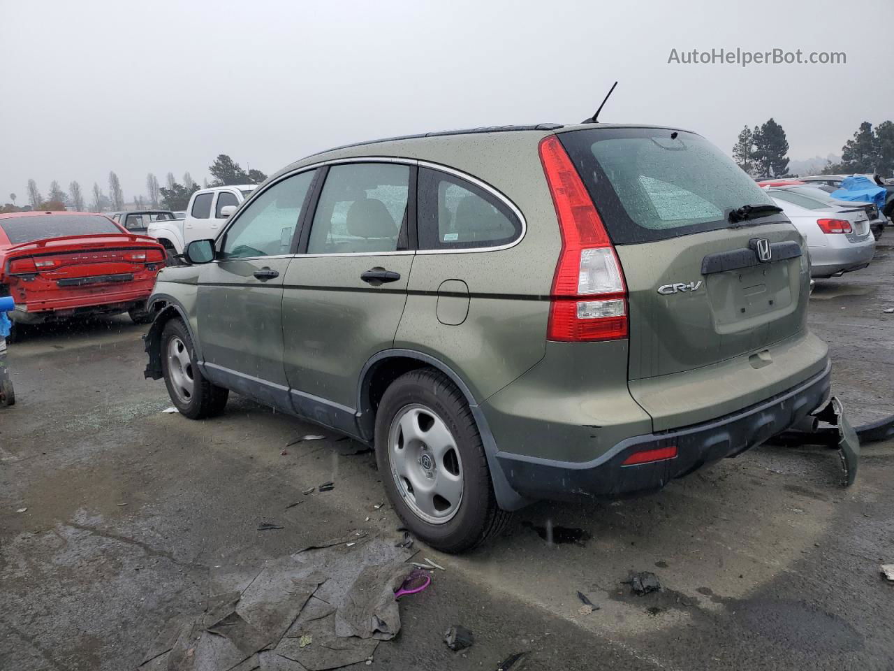 2009 Honda Cr-v Lx Green vin: 5J6RE38369L010188