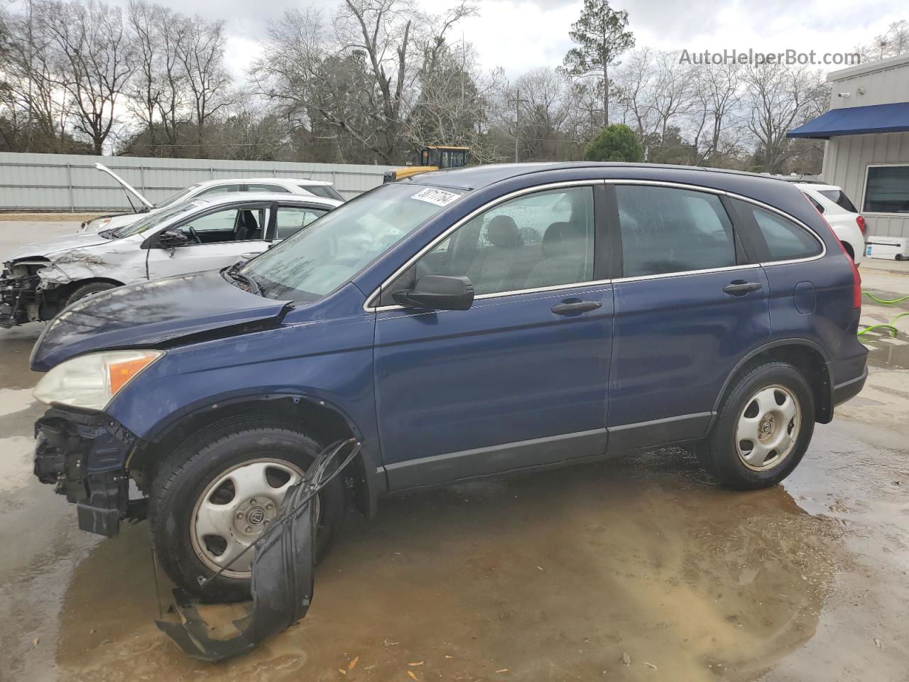 2009 Honda Cr-v Lx Синий vin: 5J6RE38369L010918