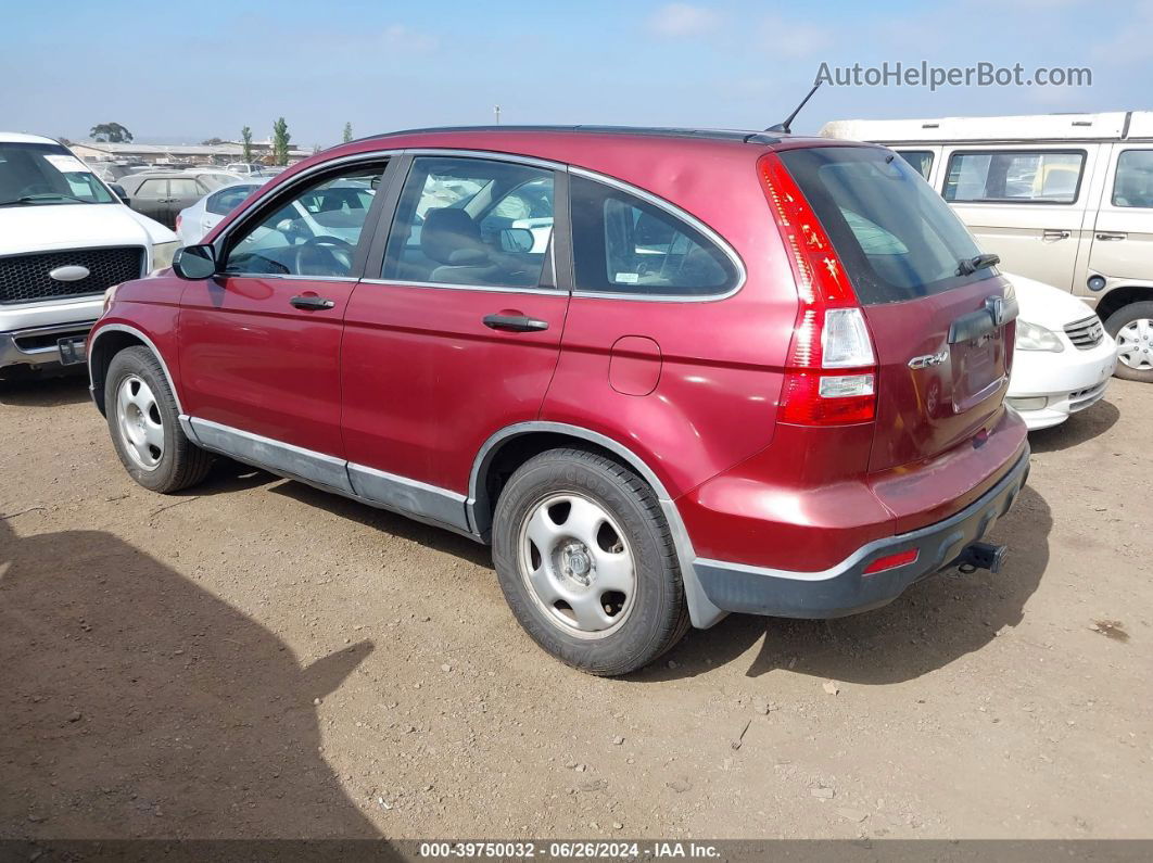 2009 Honda Cr-v Lx Burgundy vin: 5J6RE38369L034829