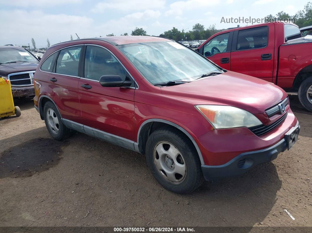 2009 Honda Cr-v Lx Burgundy vin: 5J6RE38369L034829