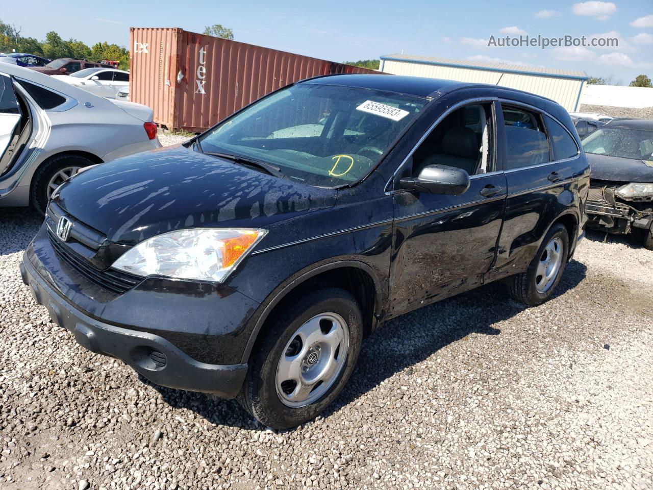 2009 Honda Cr-v Lx Черный vin: 5J6RE38389L016042