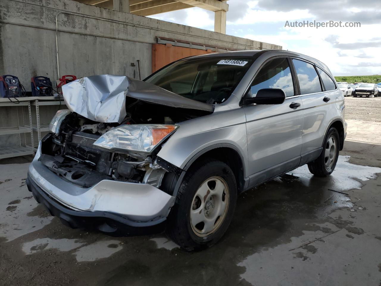 2009 Honda Cr-v Lx Silver vin: 5J6RE38399L034954