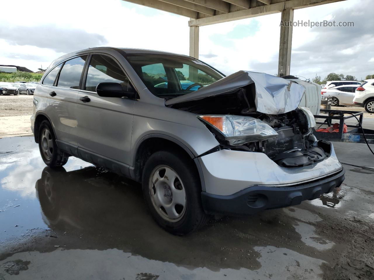 2009 Honda Cr-v Lx Silver vin: 5J6RE38399L034954