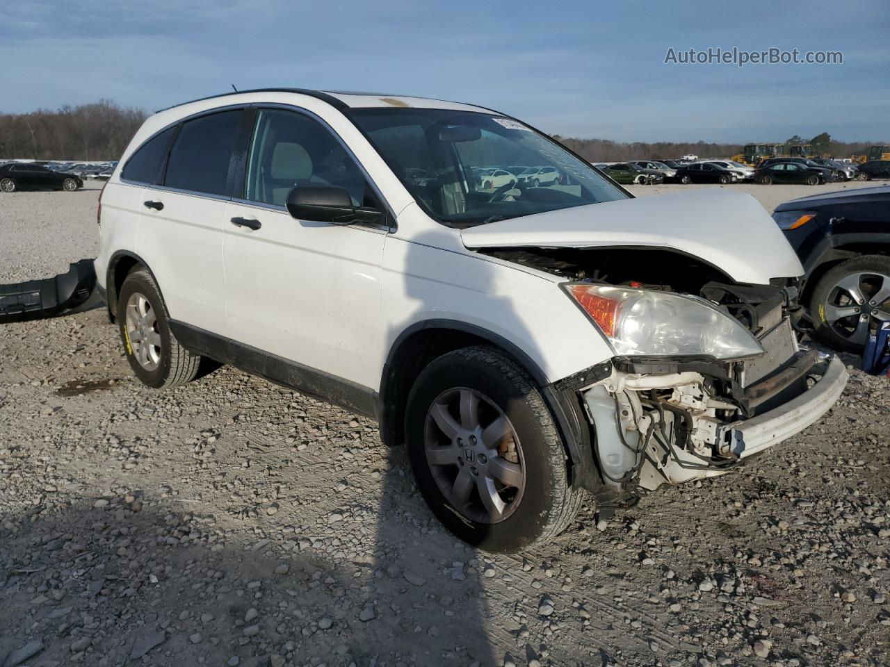 2009 Honda Cr-v Ex White vin: 5J6RE38519L007748