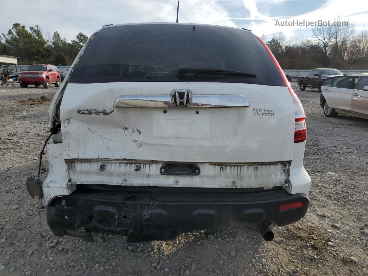 2009 Honda Cr-v Ex White vin: 5J6RE38519L007748