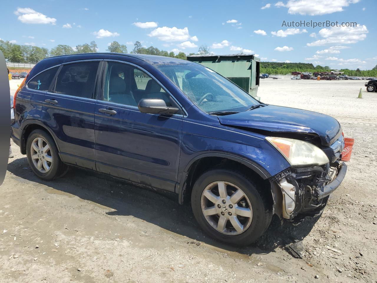 2009 Honda Cr-v Ex Blue vin: 5J6RE38539L007766