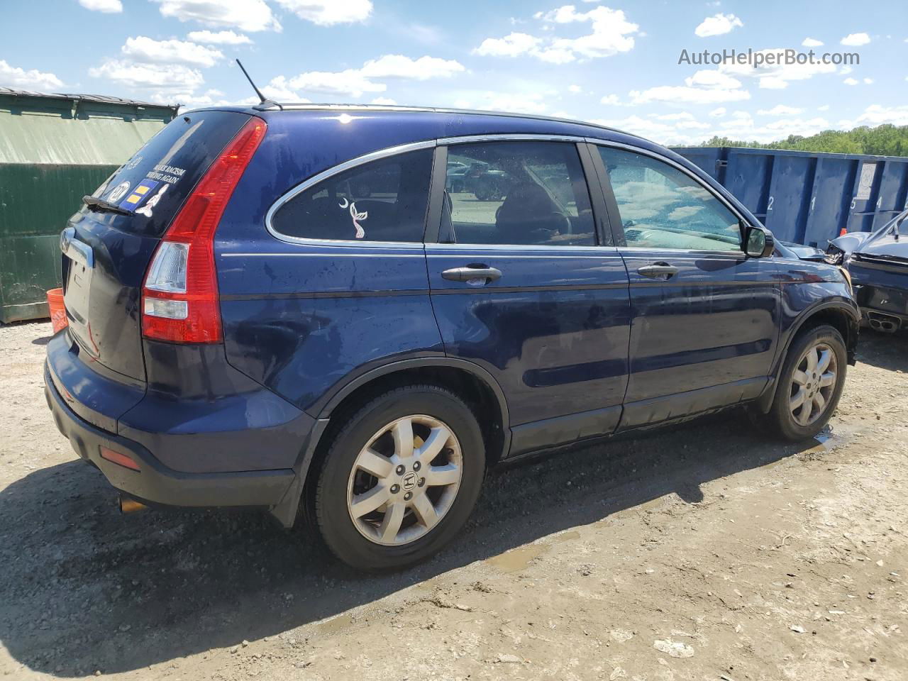 2009 Honda Cr-v Ex Blue vin: 5J6RE38539L007766