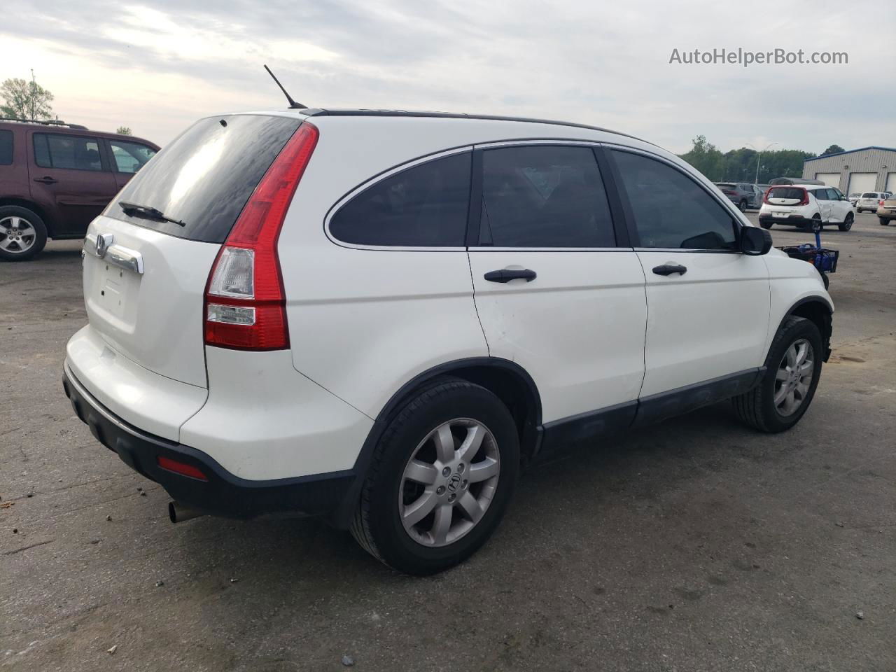 2009 Honda Cr-v Ex White vin: 5J6RE38599L012566