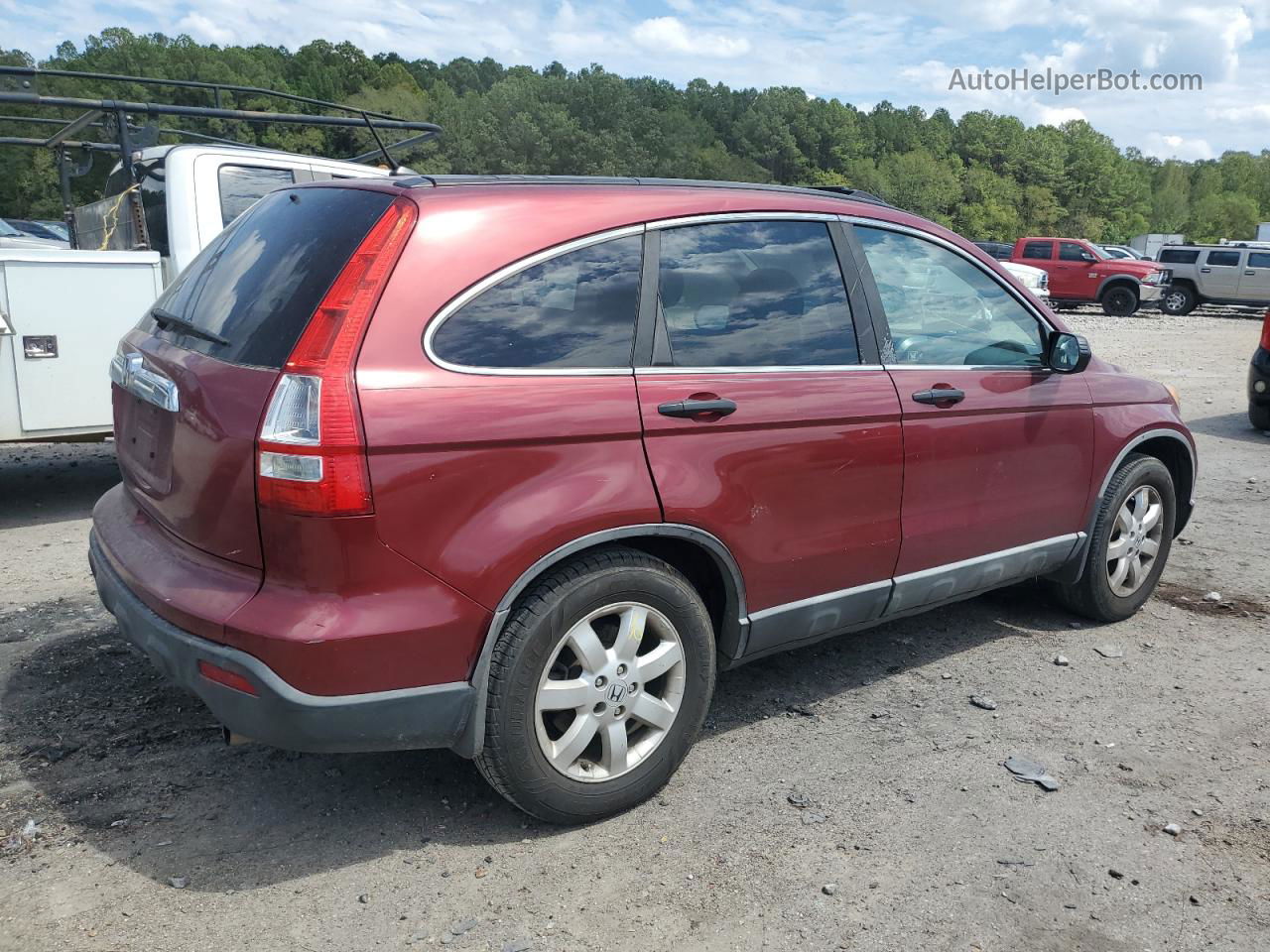 2009 Honda Cr-v Ex Темно-бордовый vin: 5J6RE385X9L000488