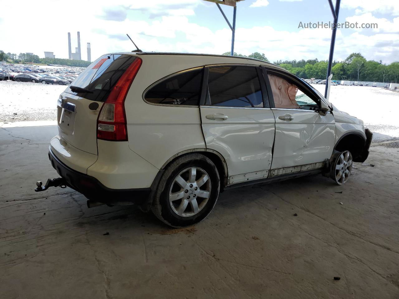 2009 Honda Cr-v Exl White vin: 5J6RE38749L003887