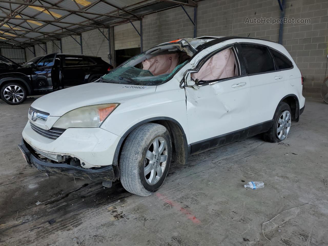 2009 Honda Cr-v Exl White vin: 5J6RE38749L003887