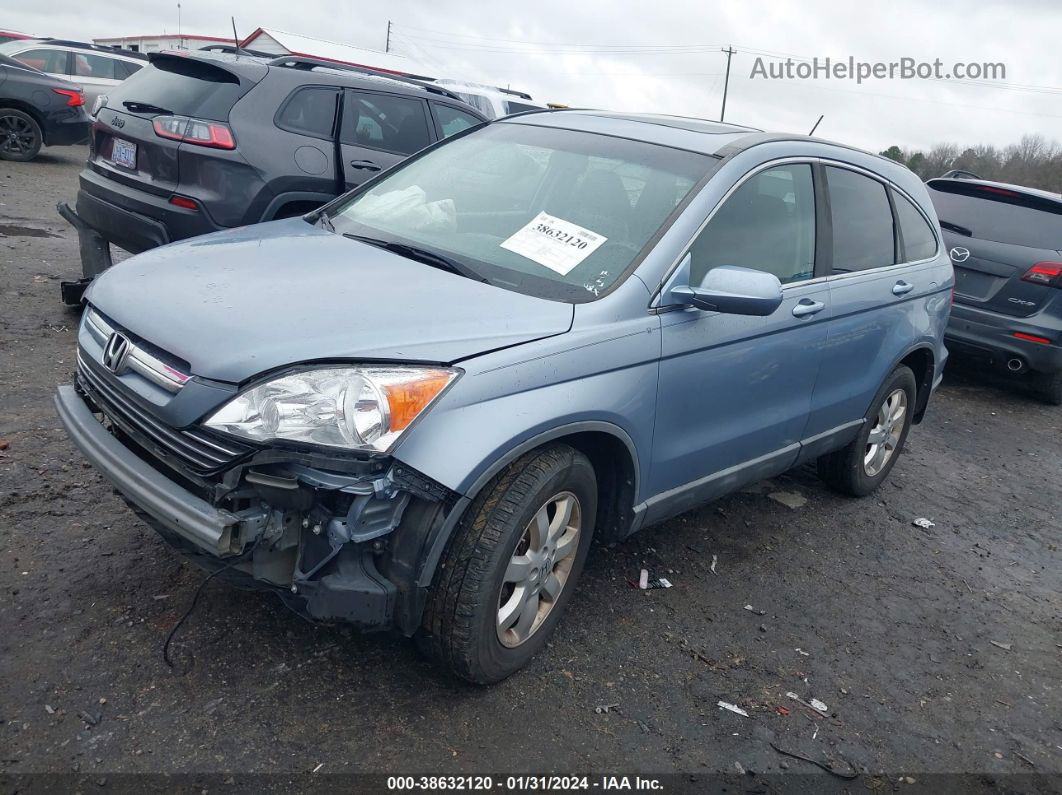 2009 Honda Cr-v Ex-l Blue vin: 5J6RE38759L035053