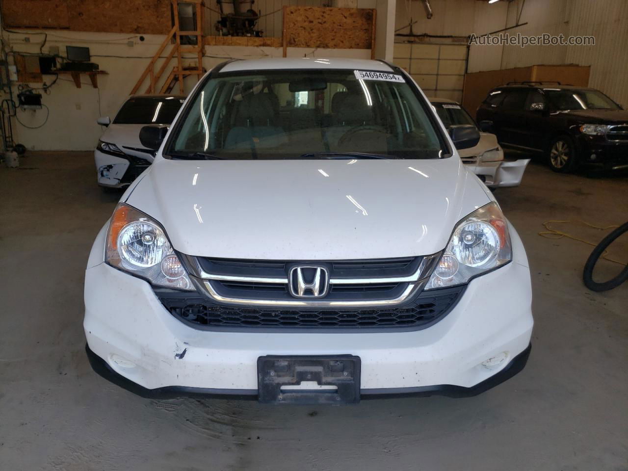 2010 Honda Cr-v Lx White vin: 5J6RE3H30AL032496