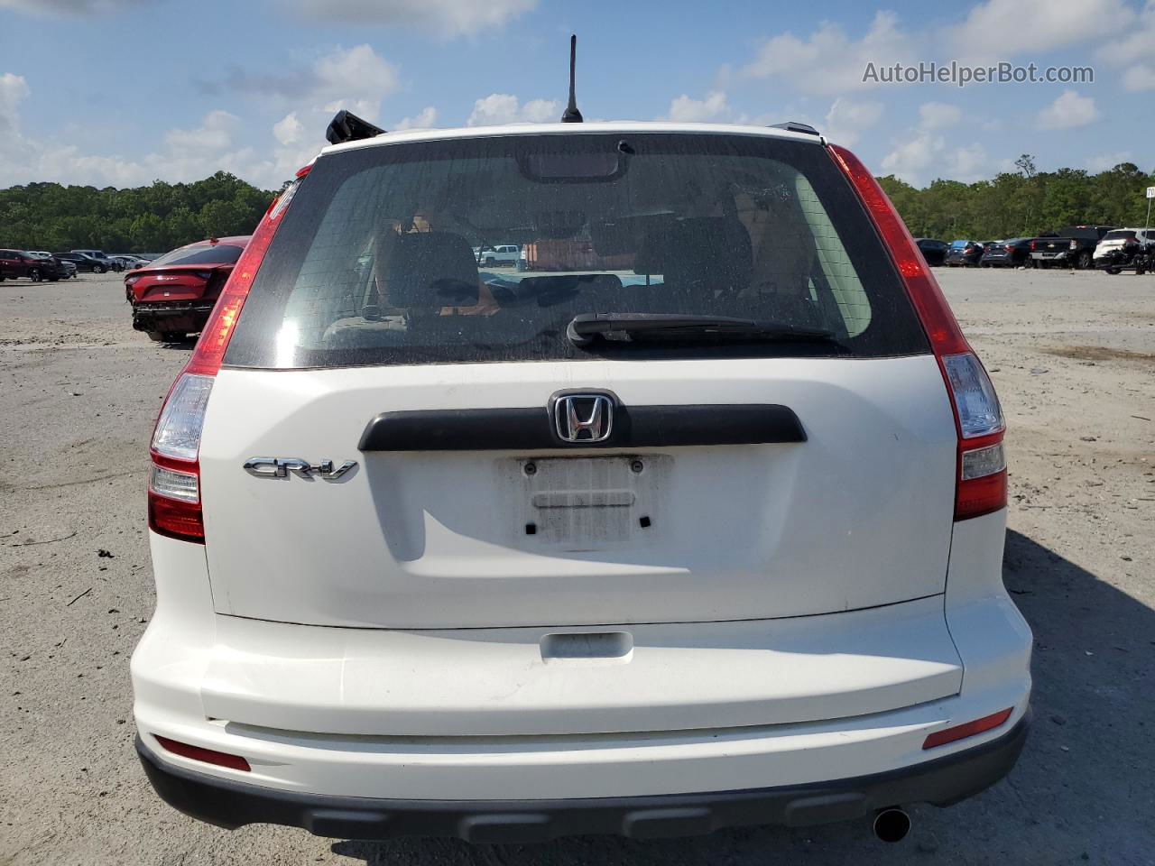 2010 Honda Cr-v Lx White vin: 5J6RE3H31AL002116