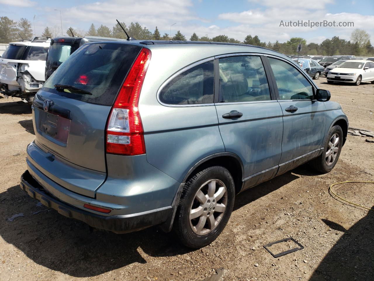 2010 Honda Cr-v Lx Teal vin: 5J6RE3H31AL012662