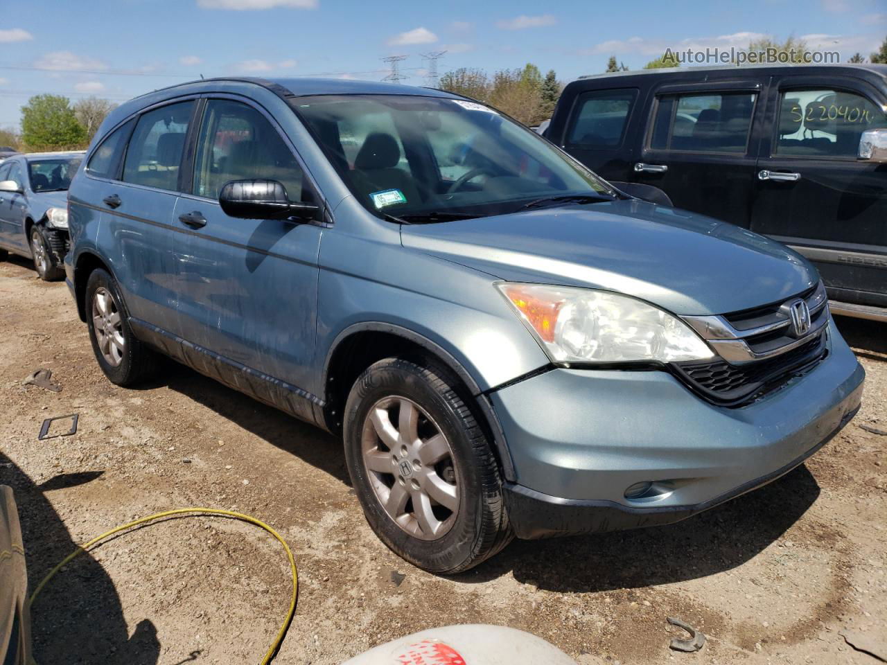 2010 Honda Cr-v Lx Teal vin: 5J6RE3H31AL012662