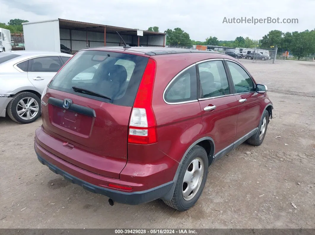 2010 Honda Cr-v Lx Red vin: 5J6RE3H31AL027386