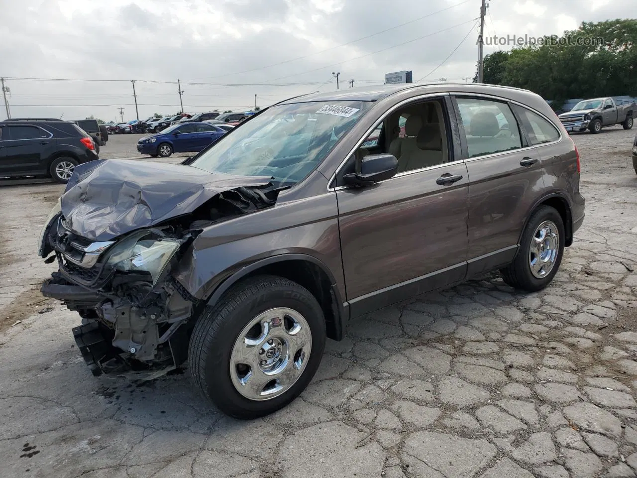 2010 Honda Cr-v Lx Brown vin: 5J6RE3H31AL047363