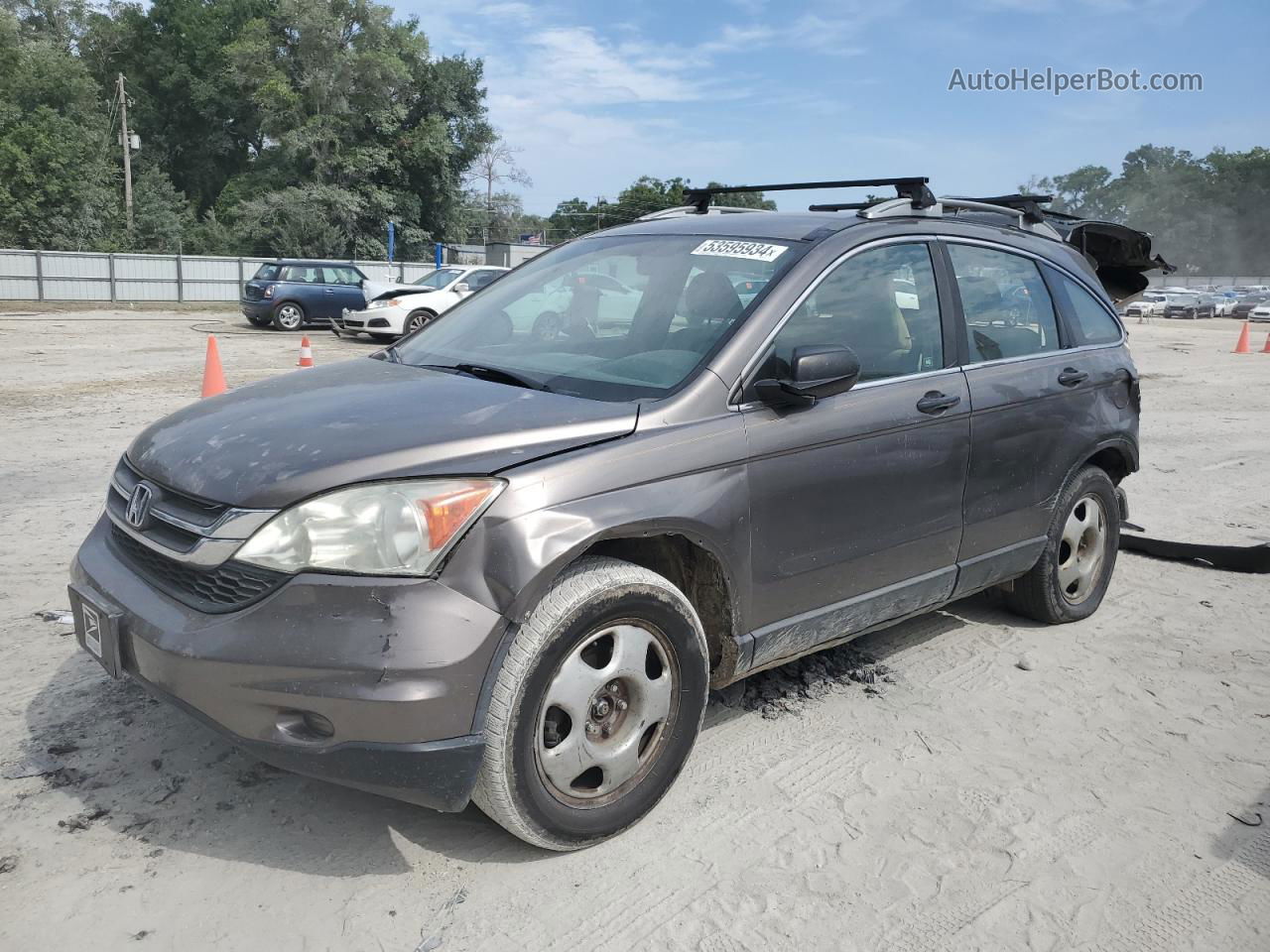 2010 Honda Cr-v Lx Серый vin: 5J6RE3H32AL011942