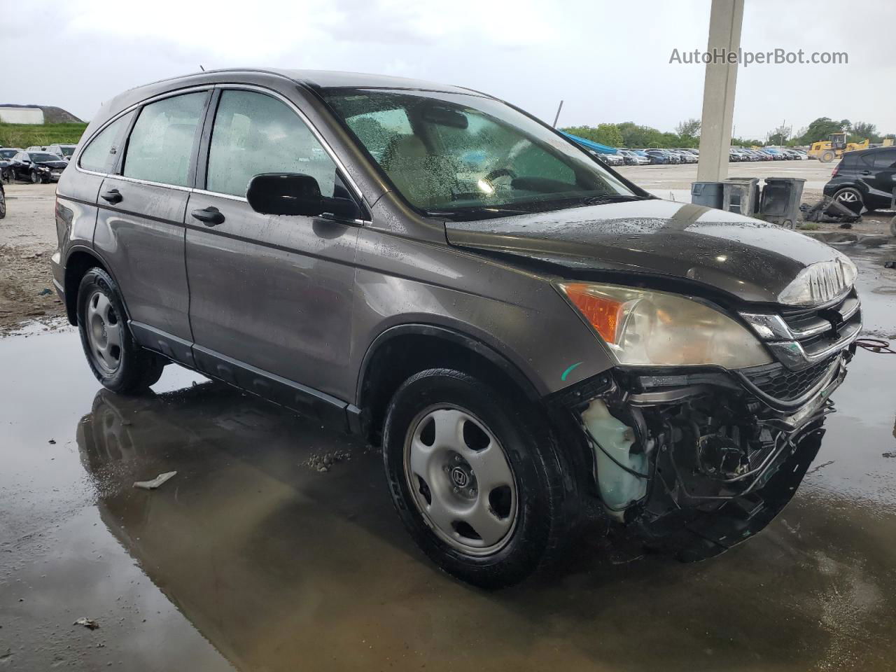 2010 Honda Cr-v Lx Серый vin: 5J6RE3H34AL002580