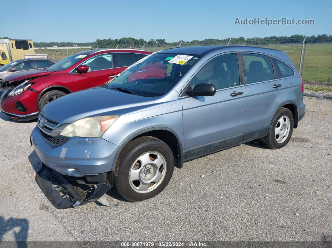 2010 Honda Cr-v Lx Light Blue vin: 5J6RE3H34AL014096