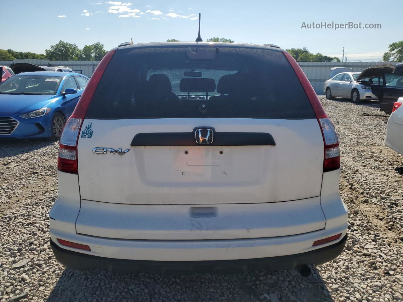 2010 Honda Cr-v Lx White vin: 5J6RE3H34AL020545