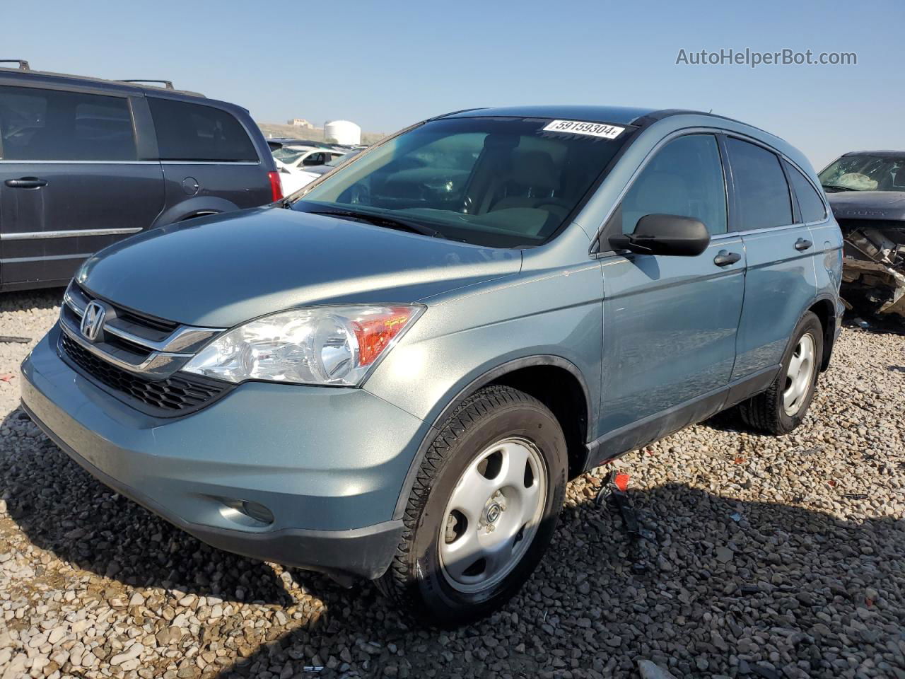 2010 Honda Cr-v Lx Teal vin: 5J6RE3H36AL017467