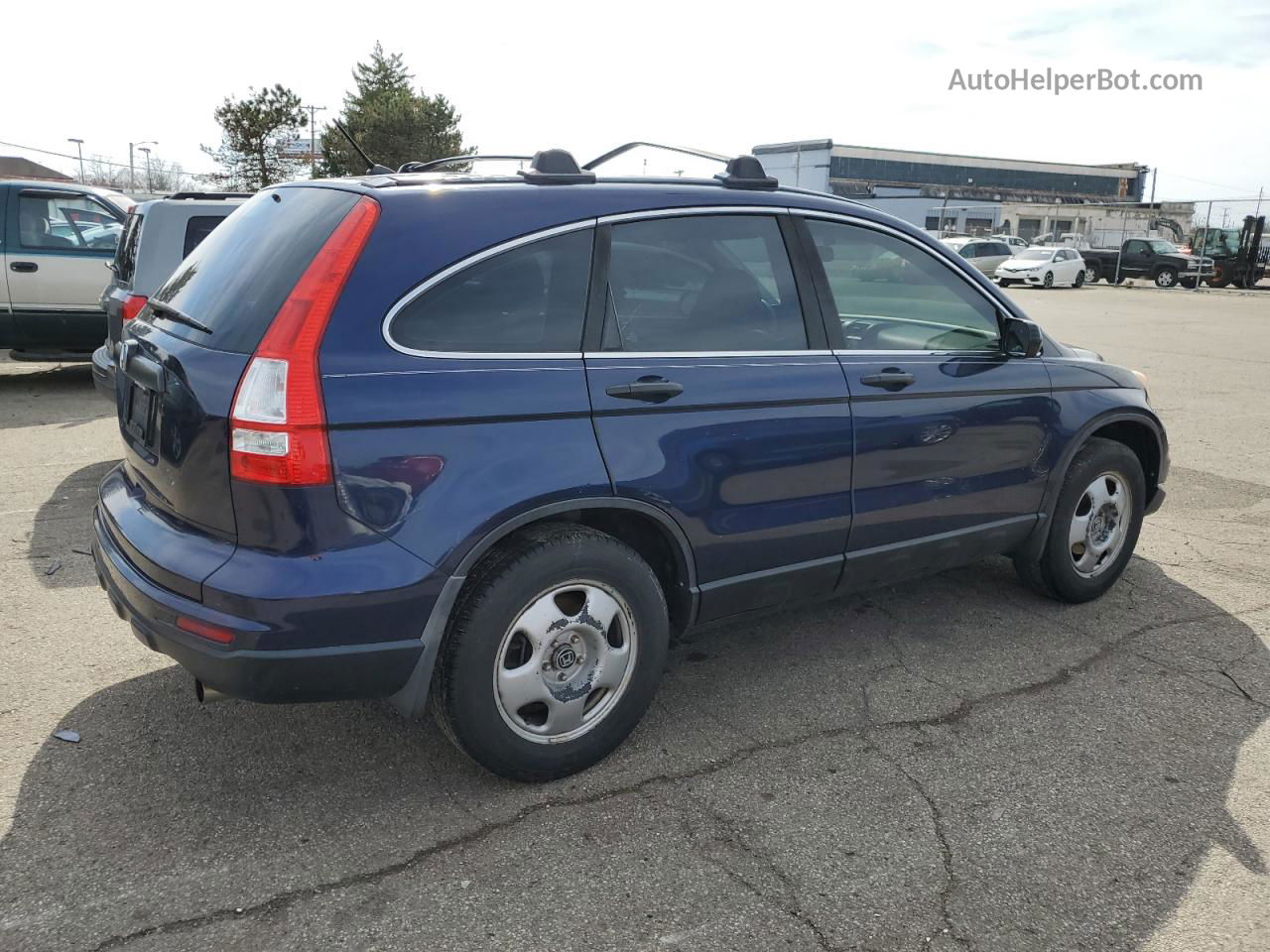 2010 Honda Cr-v Lx Blue vin: 5J6RE3H38AL016594