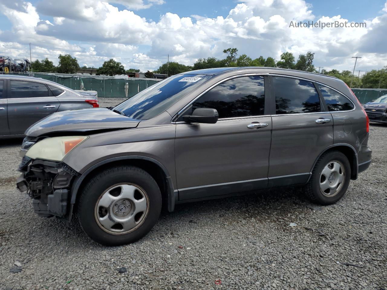 2010 Honda Cr-v Lx Gray vin: 5J6RE3H38AL018166