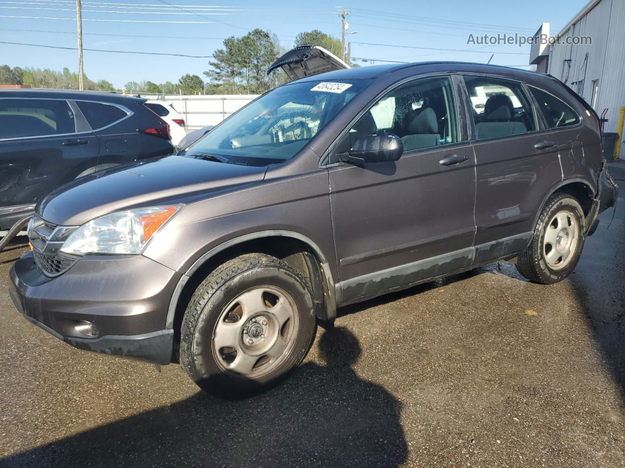 2010 Honda Cr-v Lx Charcoal vin: 5J6RE3H38AL044105