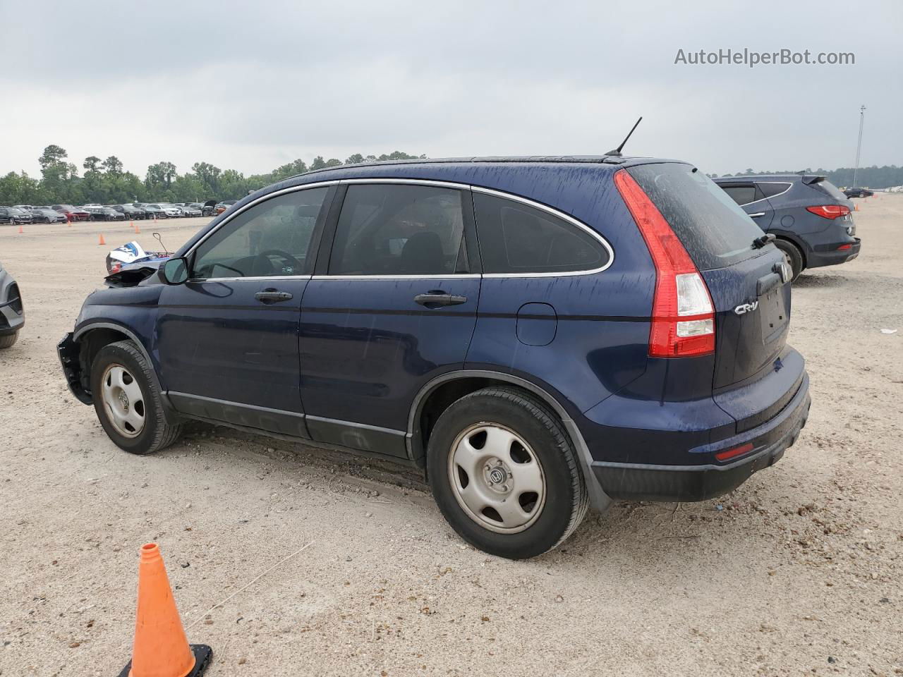 2010 Honda Cr-v Lx Blue vin: 5J6RE3H39AL025756