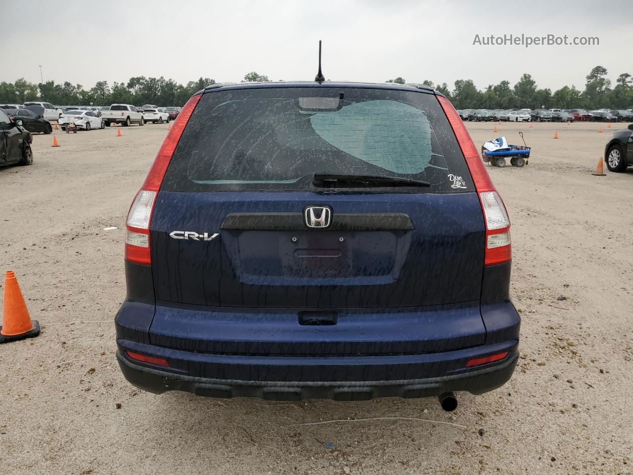 2010 Honda Cr-v Lx Blue vin: 5J6RE3H39AL025756