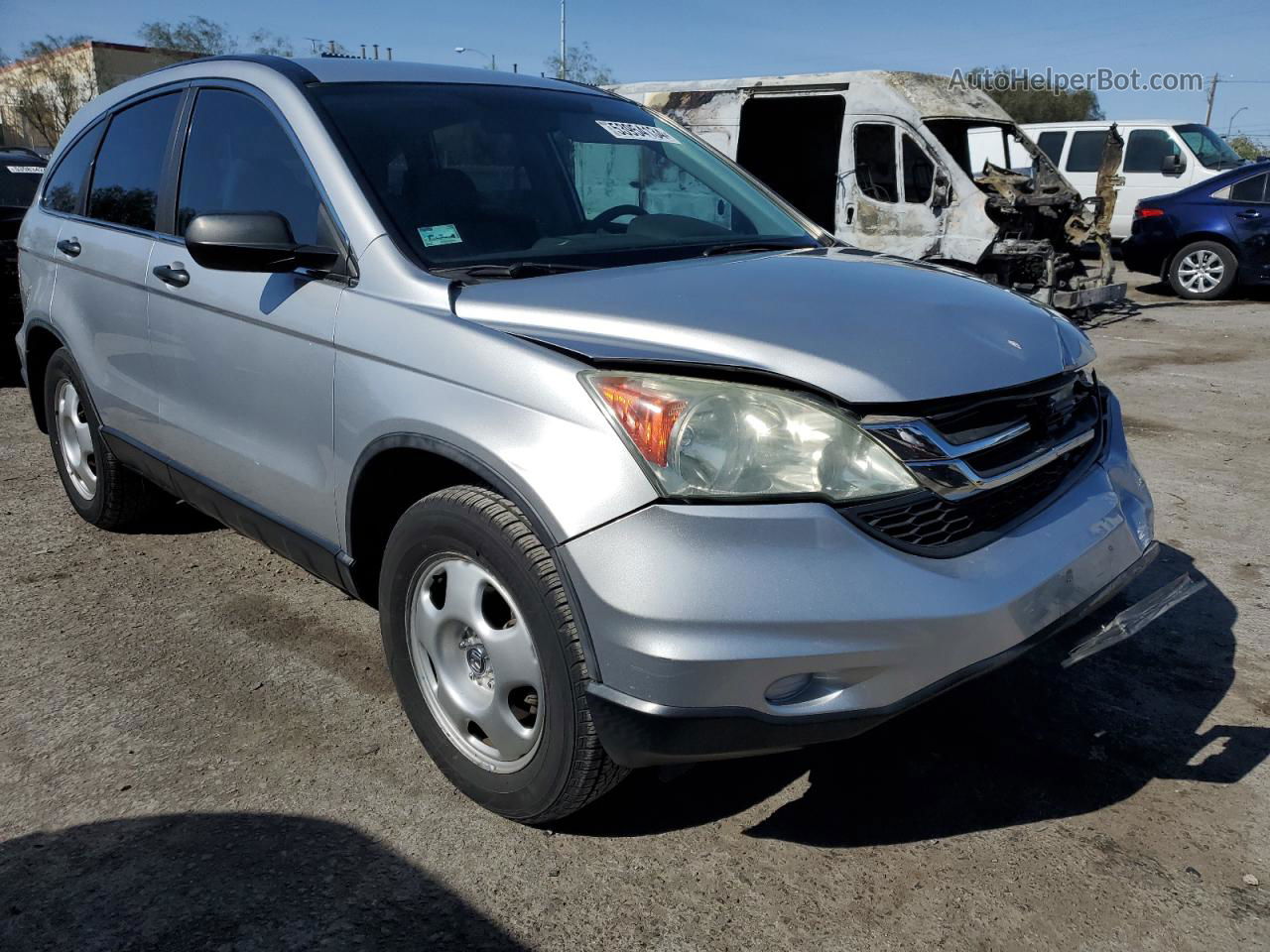 2010 Honda Cr-v Lx Silver vin: 5J6RE3H39AL036076